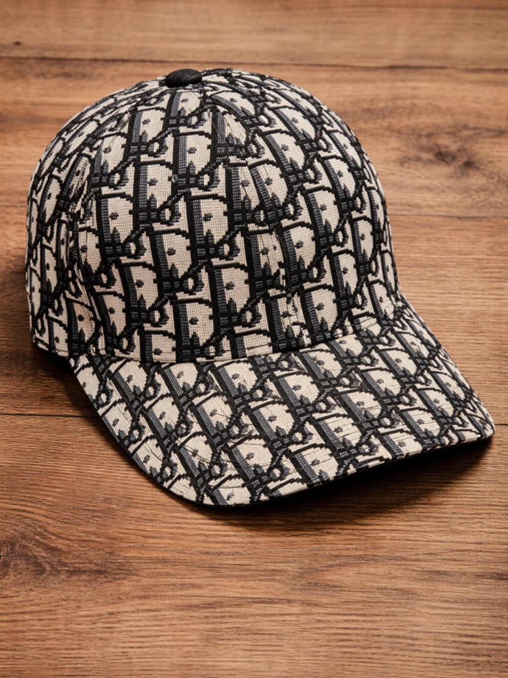 Dior Oblique Jacquard Beige Monogram Canvas Baseball Cap - Size M